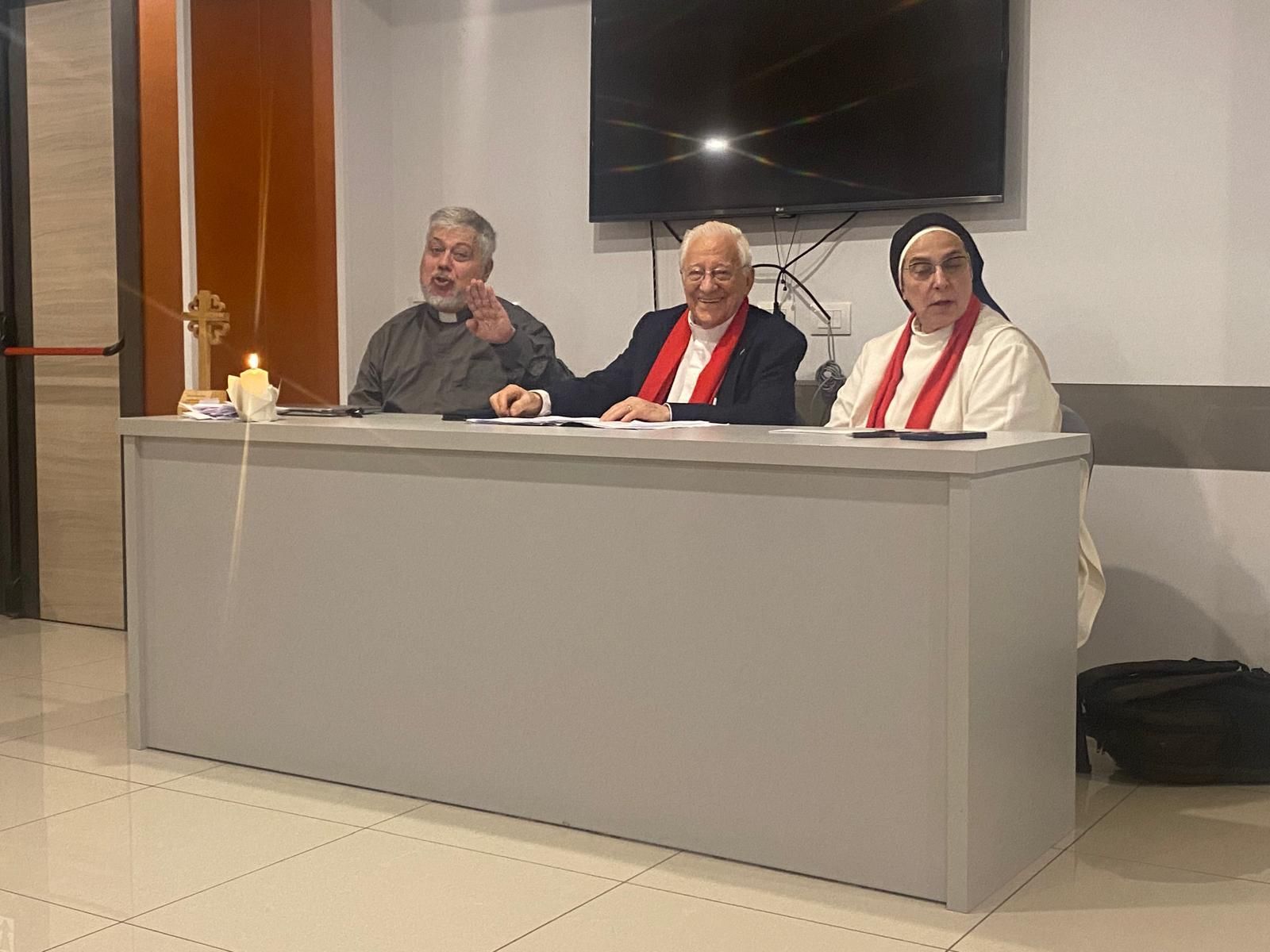 Peio Sánchez, el padre Ángel y Sor Lucía