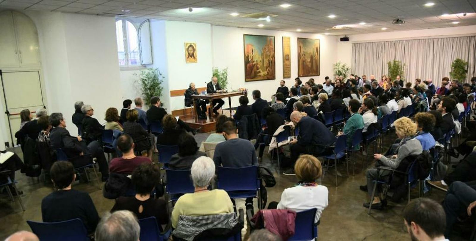 Charla de Gustavo Gutiérrez en Sant'Egidio