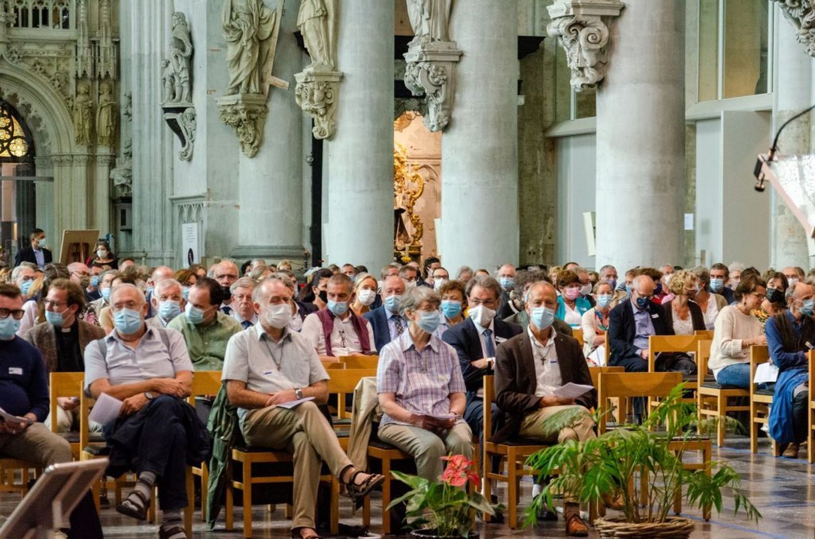 Celebración en una catedral belga