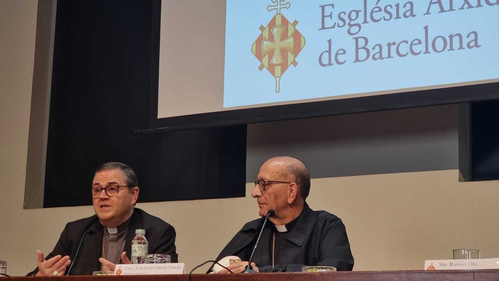 Sergi Gordo, con el cardenal Omella