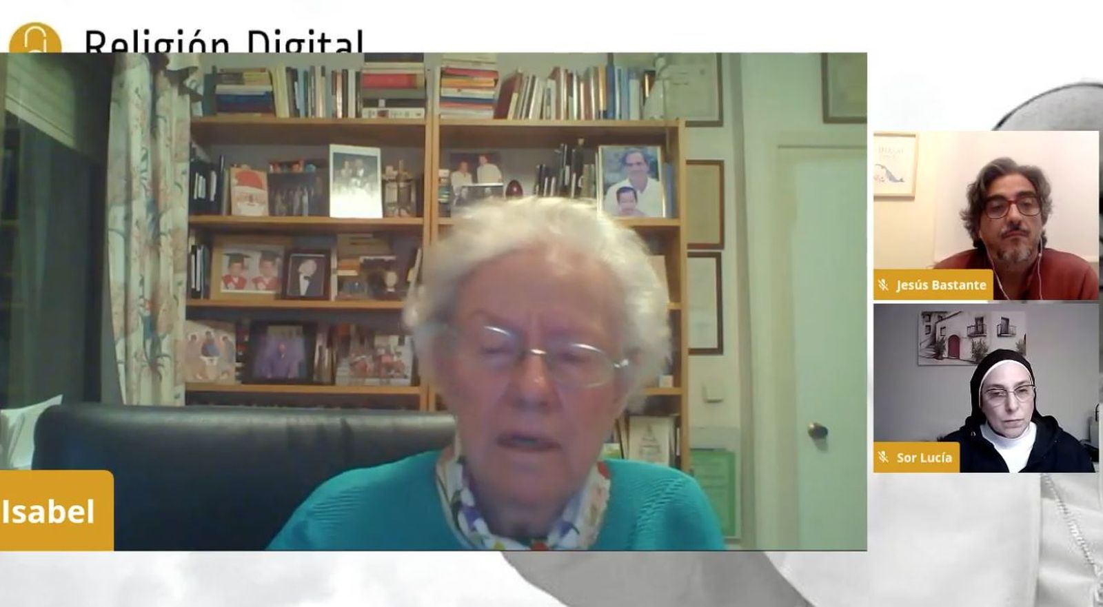 La teóloga Gómez Acebo, en el webinar de RD