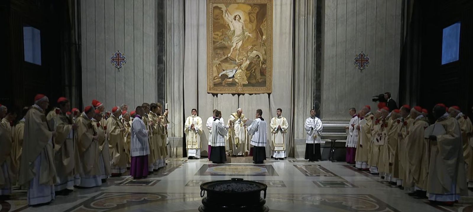 Francisco, durante la Vigilia Pascual
