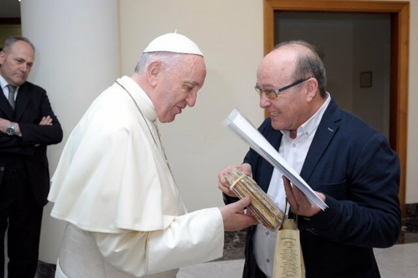 El Papa Francisco, junto a José Manuel Vidal