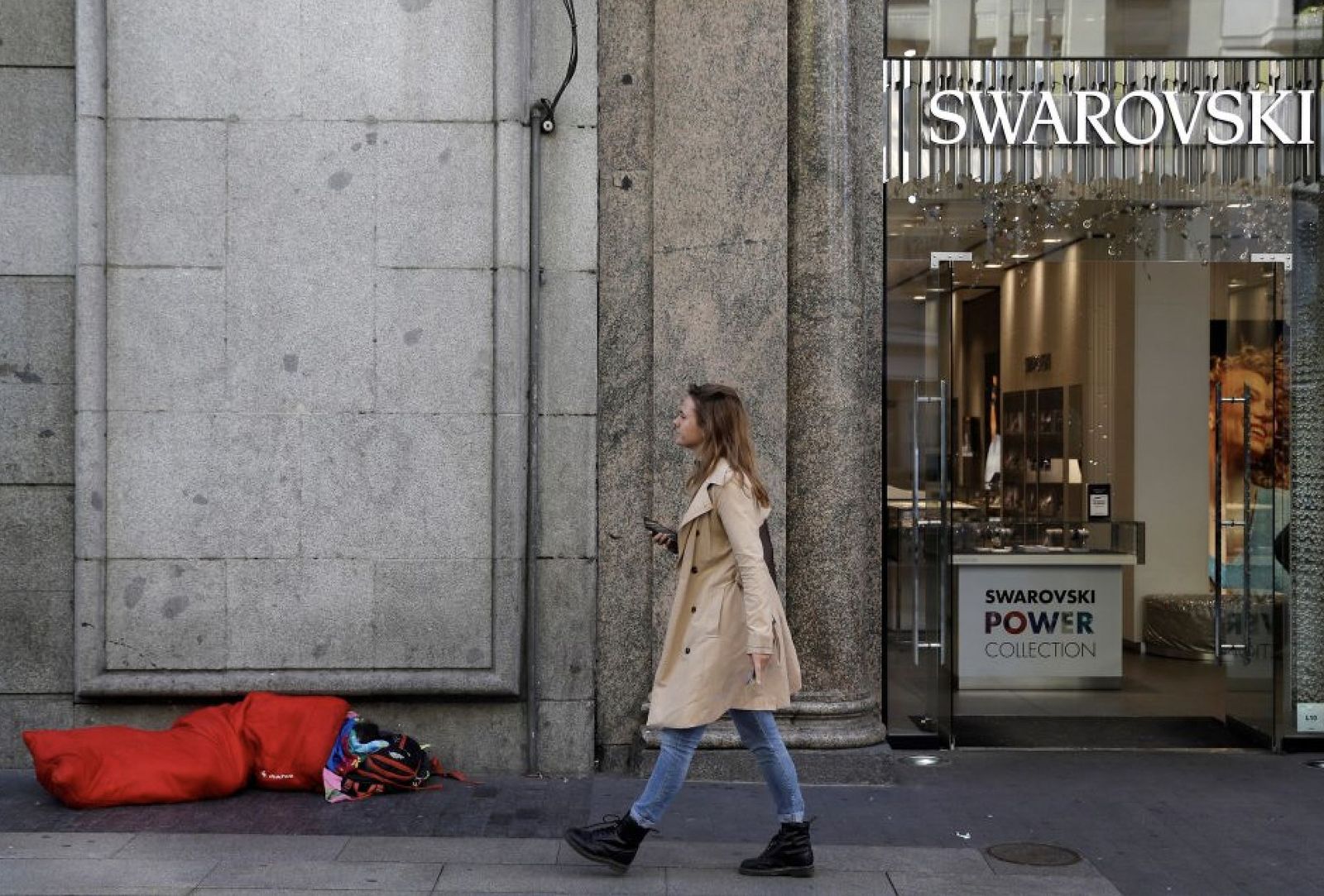 Una persona en situación de "extrema vulnerabilidad" en una calle de Madrid
