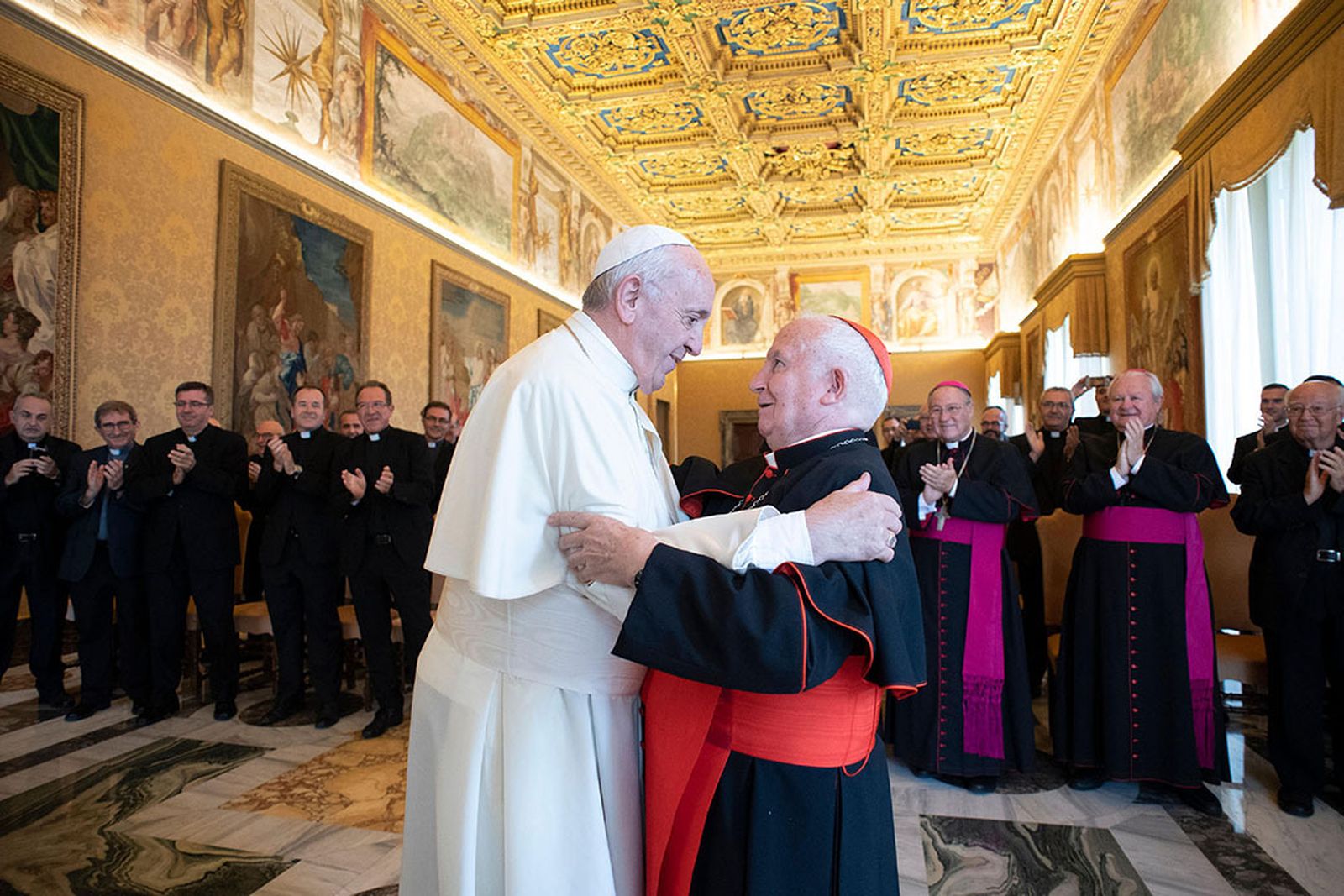 Papa Francisco y cardenal Cañizares