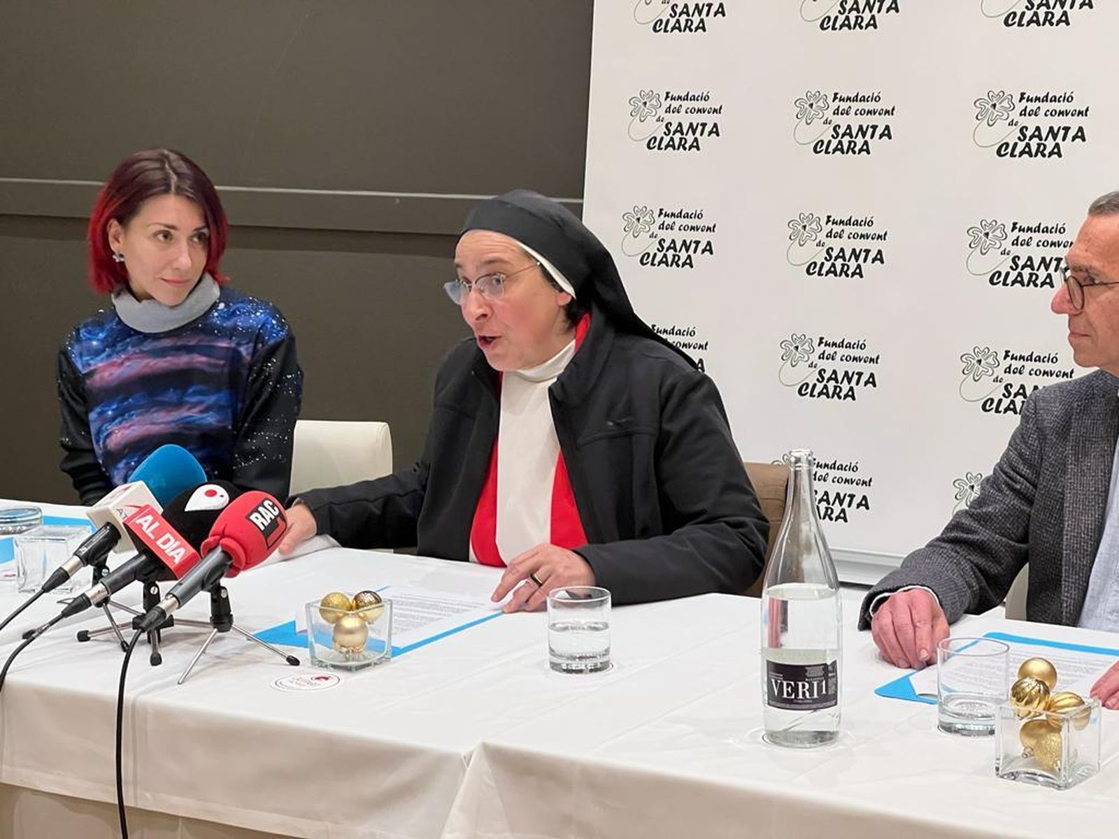 Sor Lucía Caram, durante la presentación de la memoria