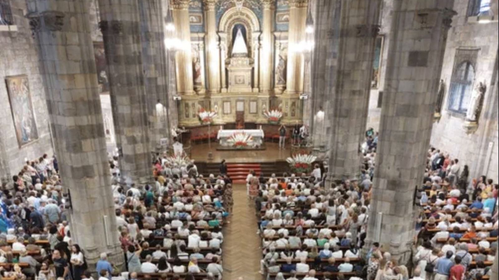 Misa en la Amatxu de Begoña