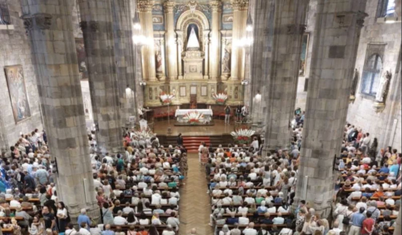 Misa en la Amatxu de Begoña