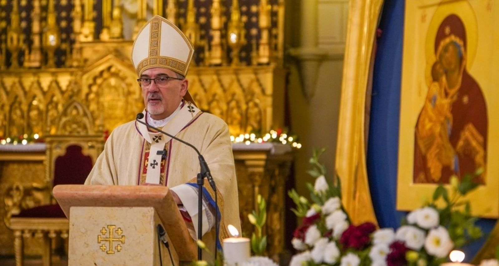 Pizzaballa, en la Misa de Año Nuevo