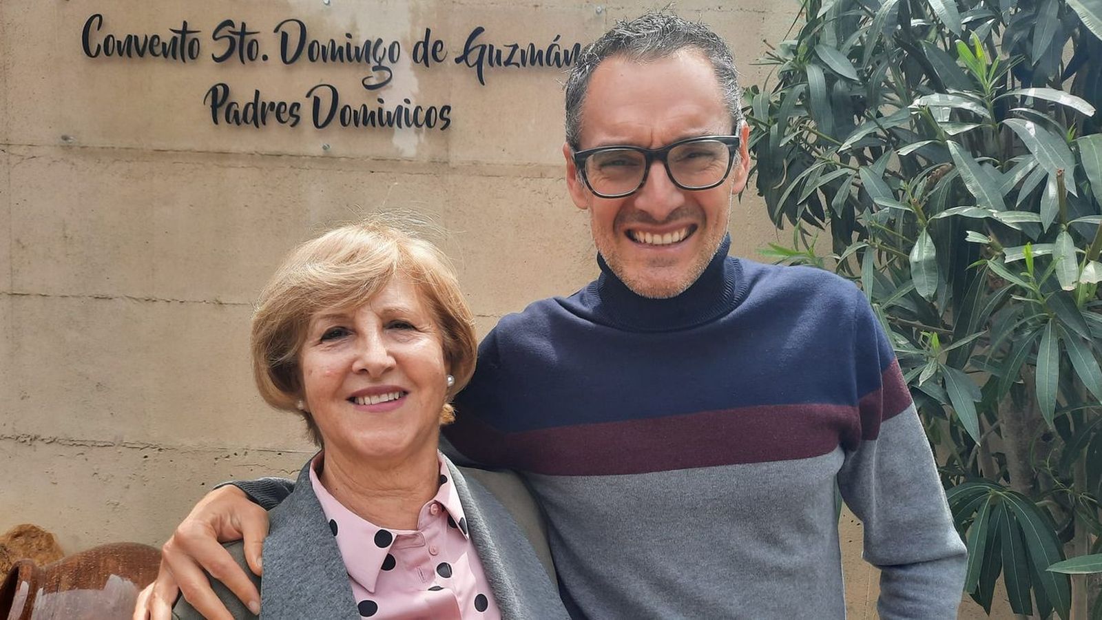El autor y su madre