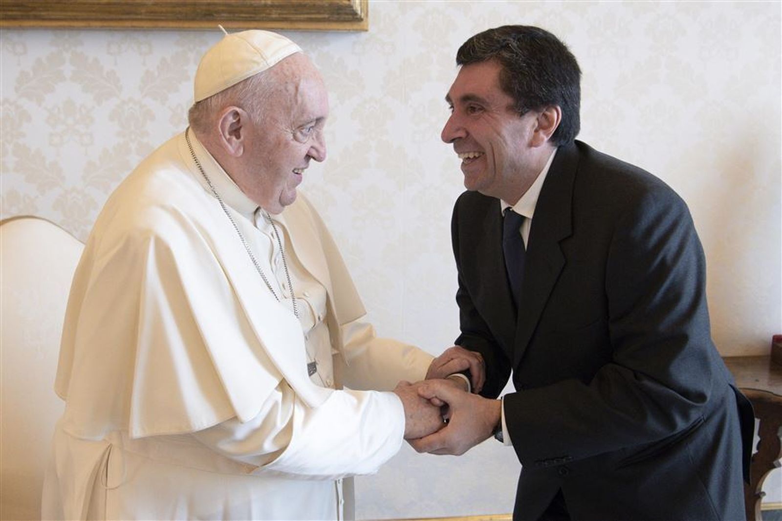 El Papa, con Davide Prosperi