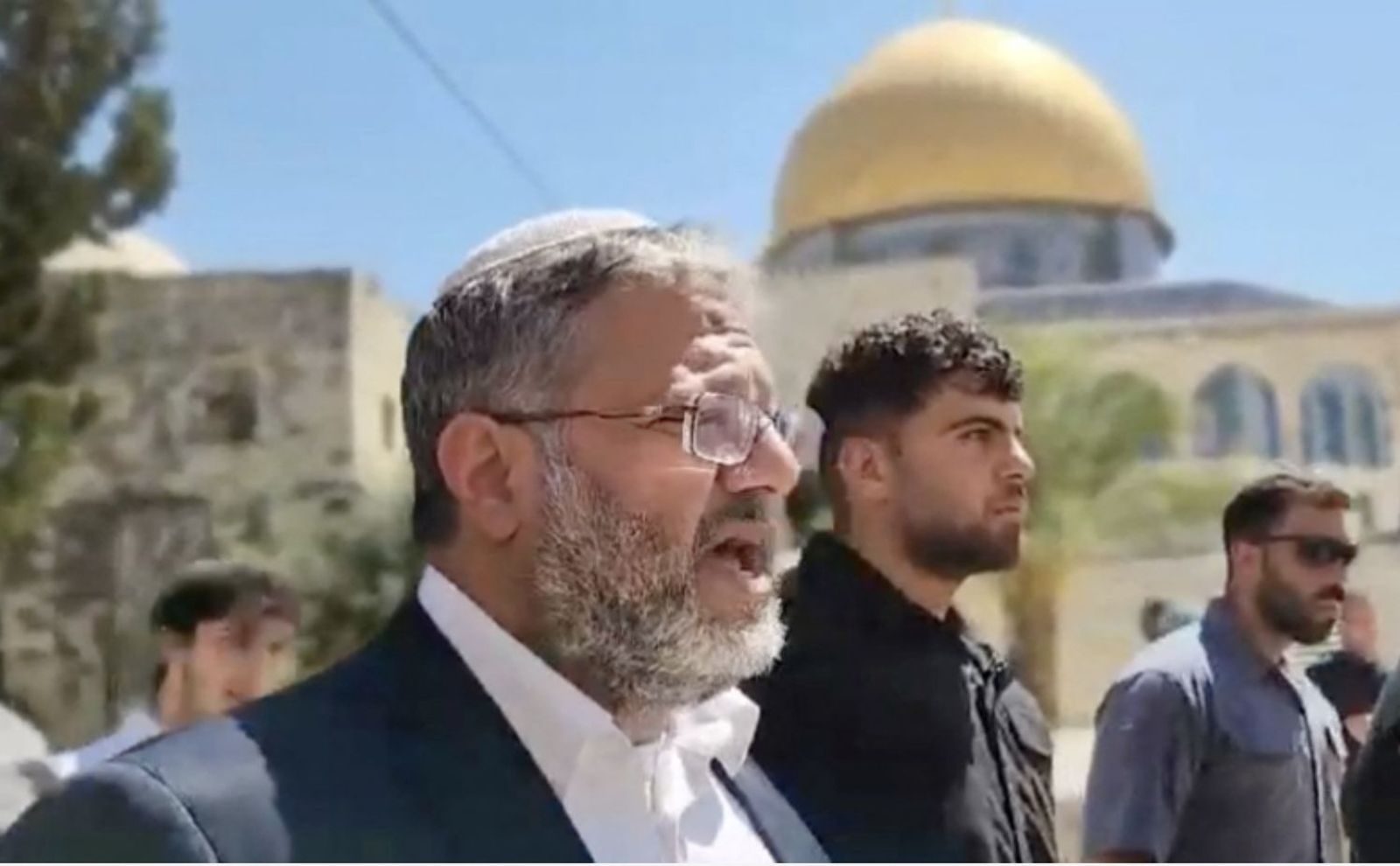 Ben Gvir  en la explanada de las mezquitas