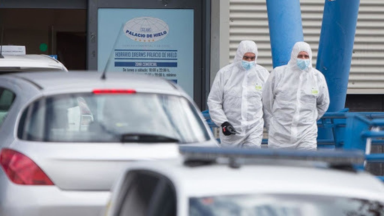 Morgue en el Palacio del Hielo de Madrid