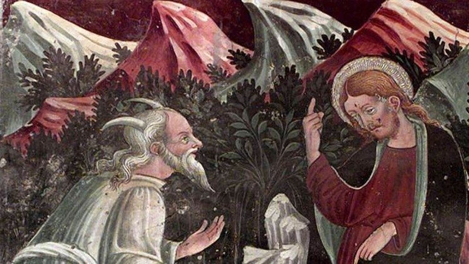 Jesús tentado por el diablo