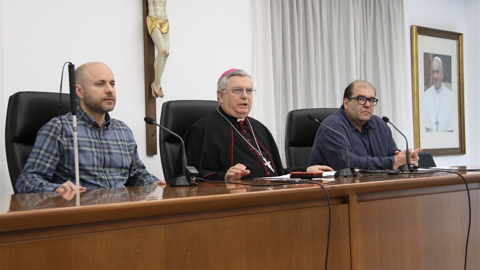 José Ramón junto a Fray José y Monty
