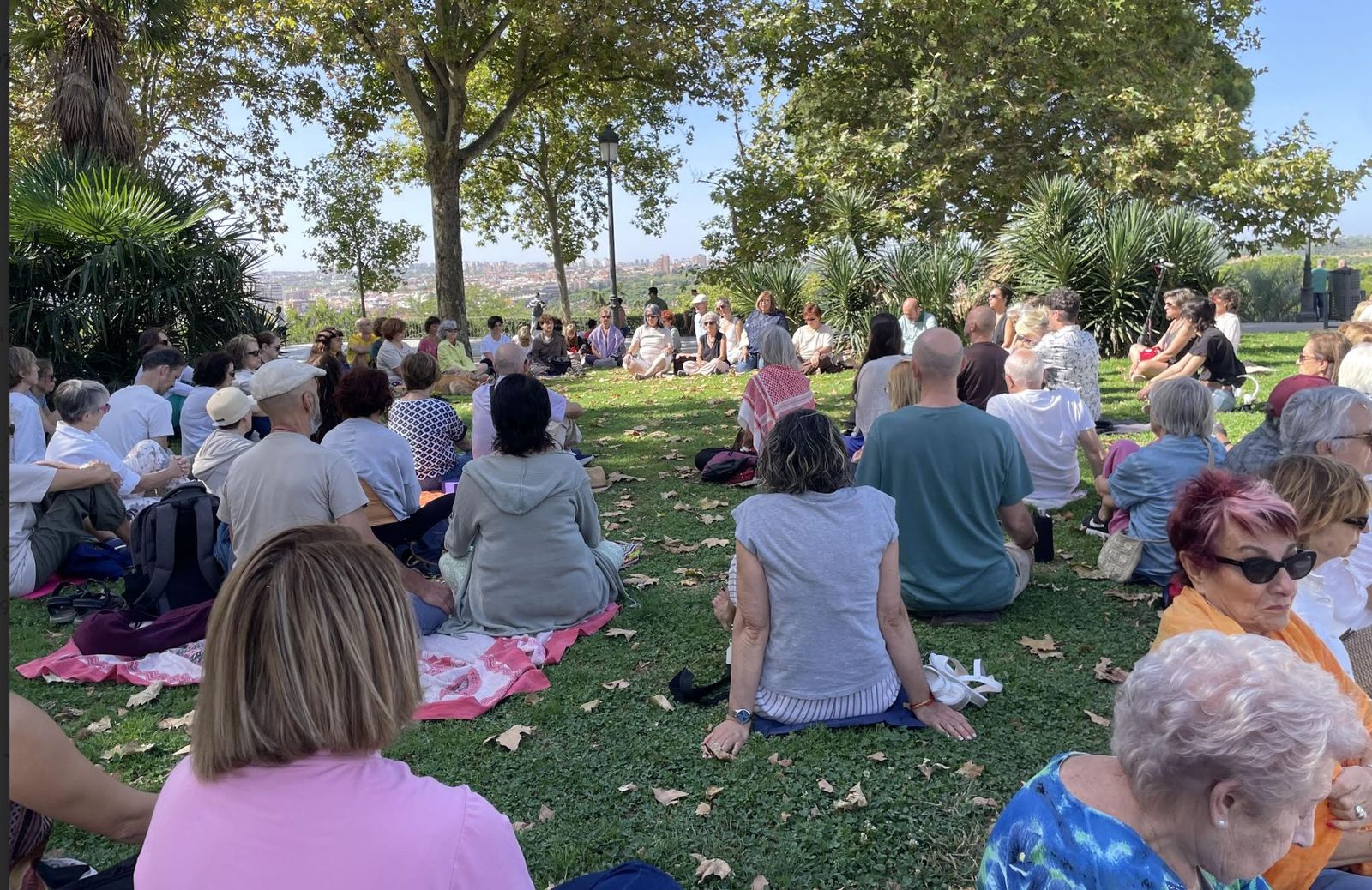 Marcha silenciosa por la paz en Madrid