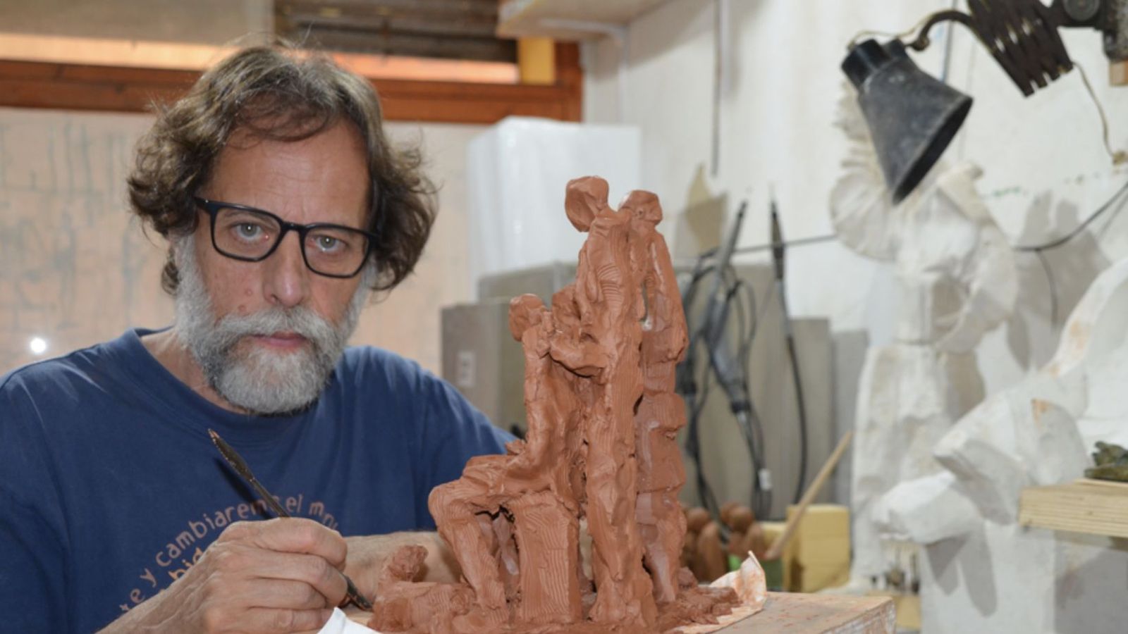 Estanislau Feliú, en su taller