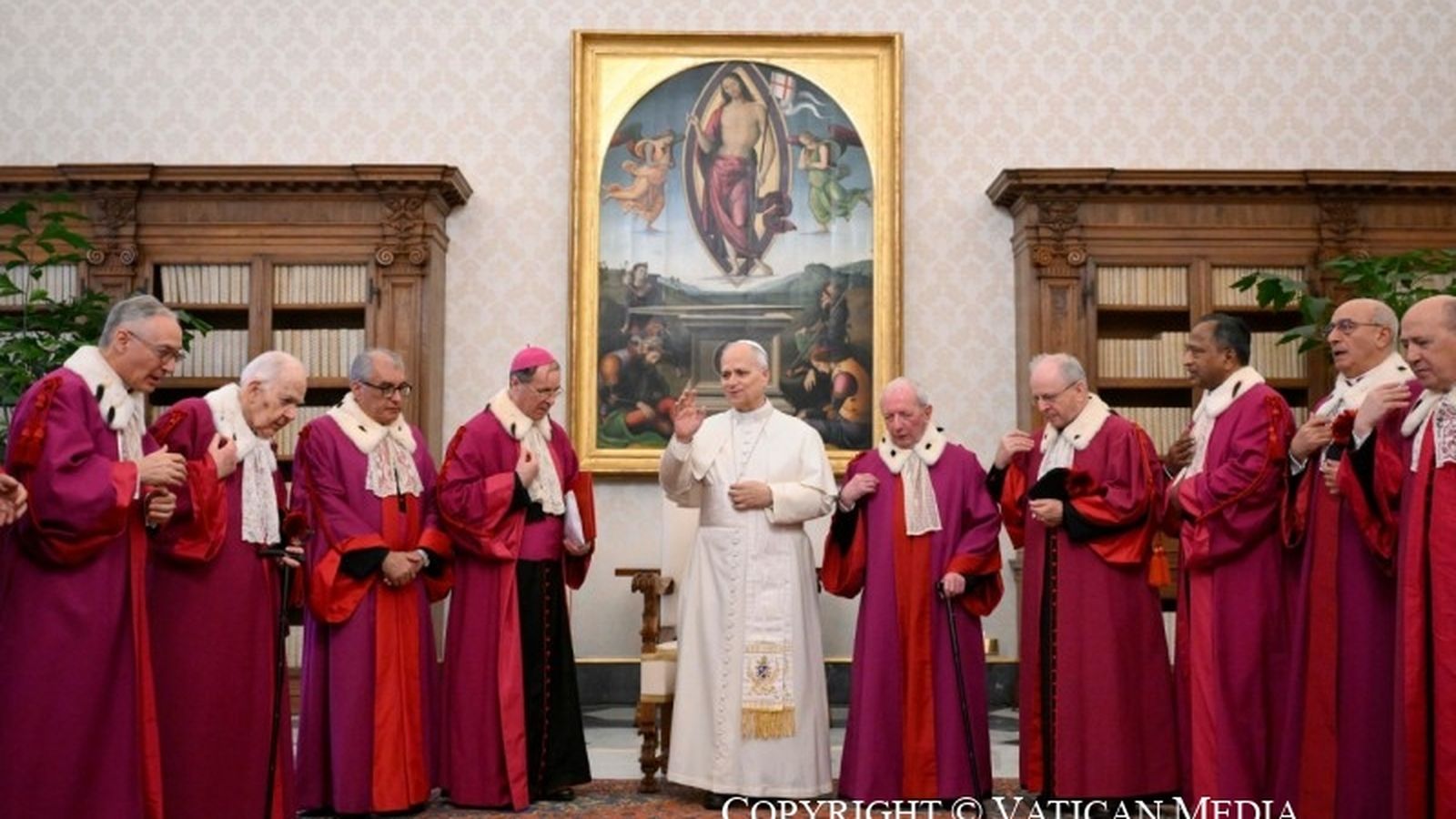 El Papa, con los jueces de la Rota