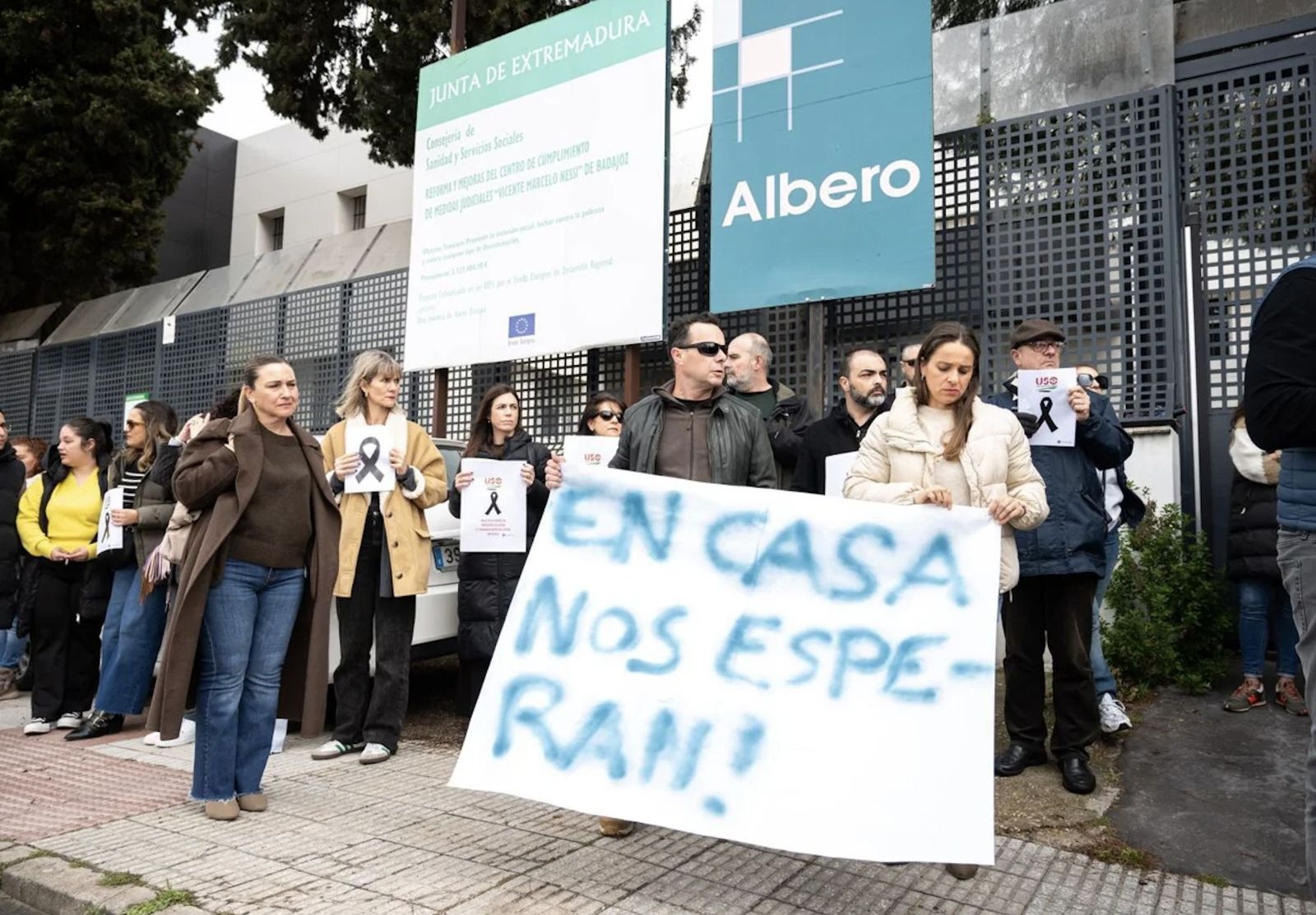 Protesta de los compañeros de Belén Cortés