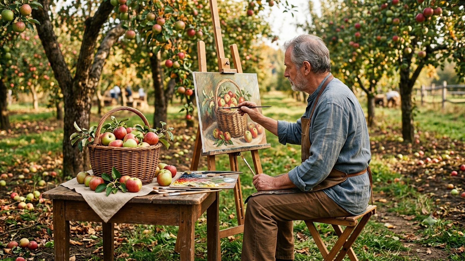 Mucho ser en una manzana