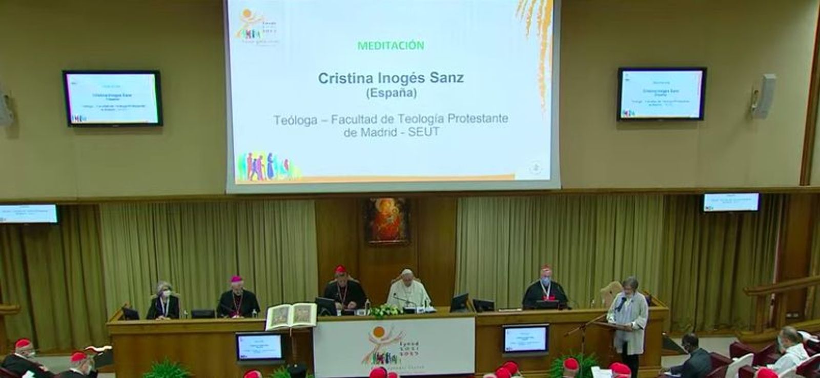 Cristina Inogés, en el Sínodo