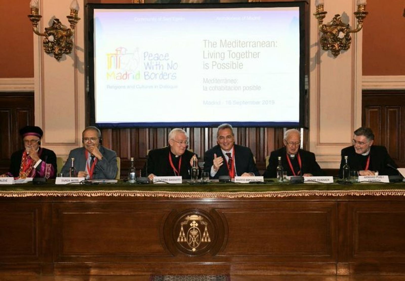 El cardenal Basetti, hoy, en Madrid