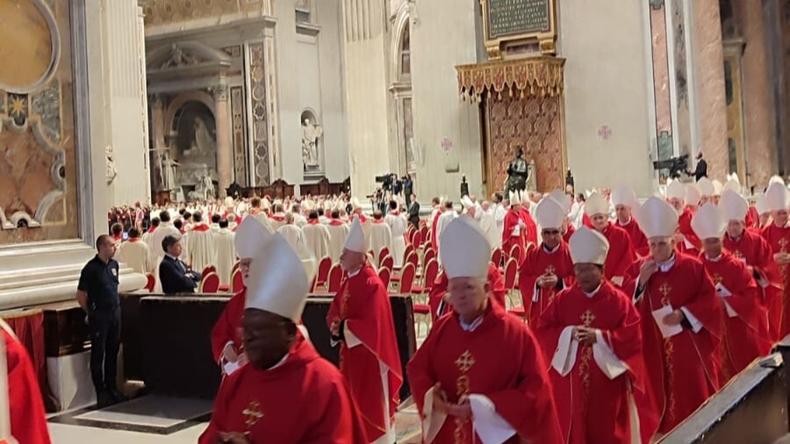 Cardenales en San Pedro