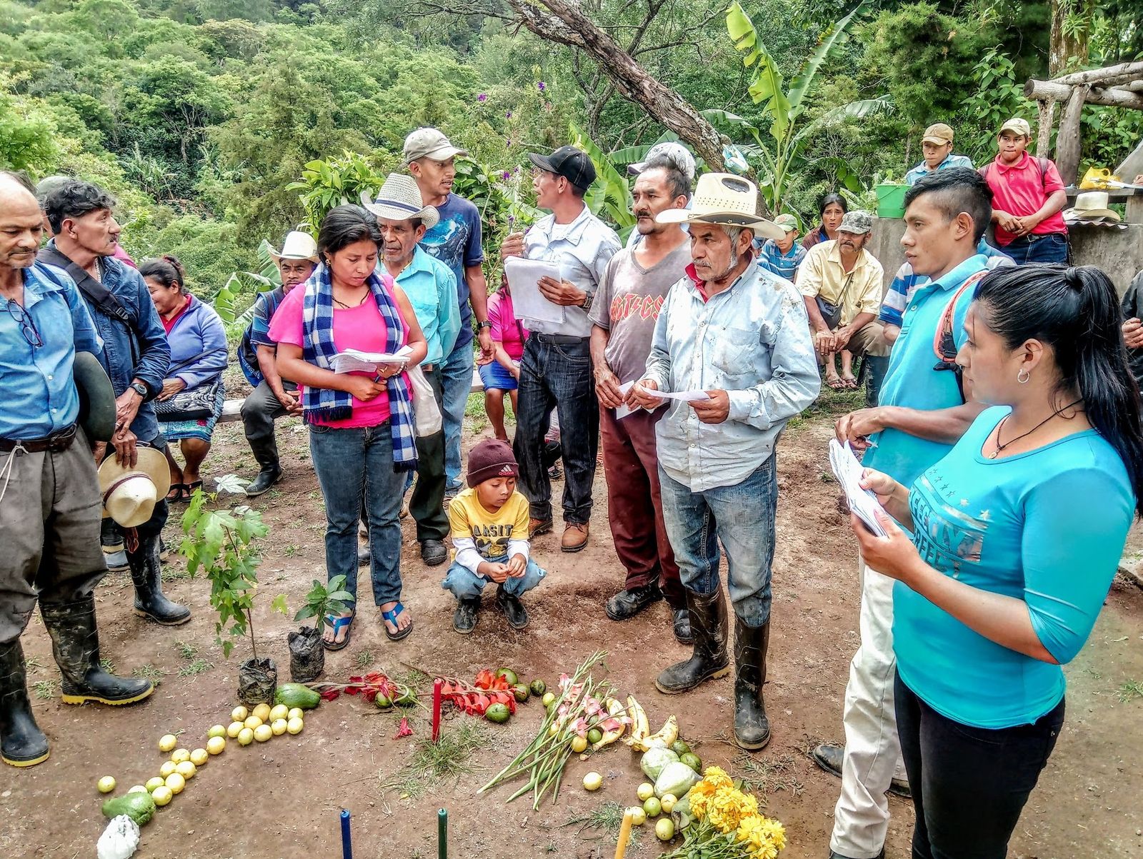 Miembros del Movimiento Indigena Lenca de la Paz - MILPA