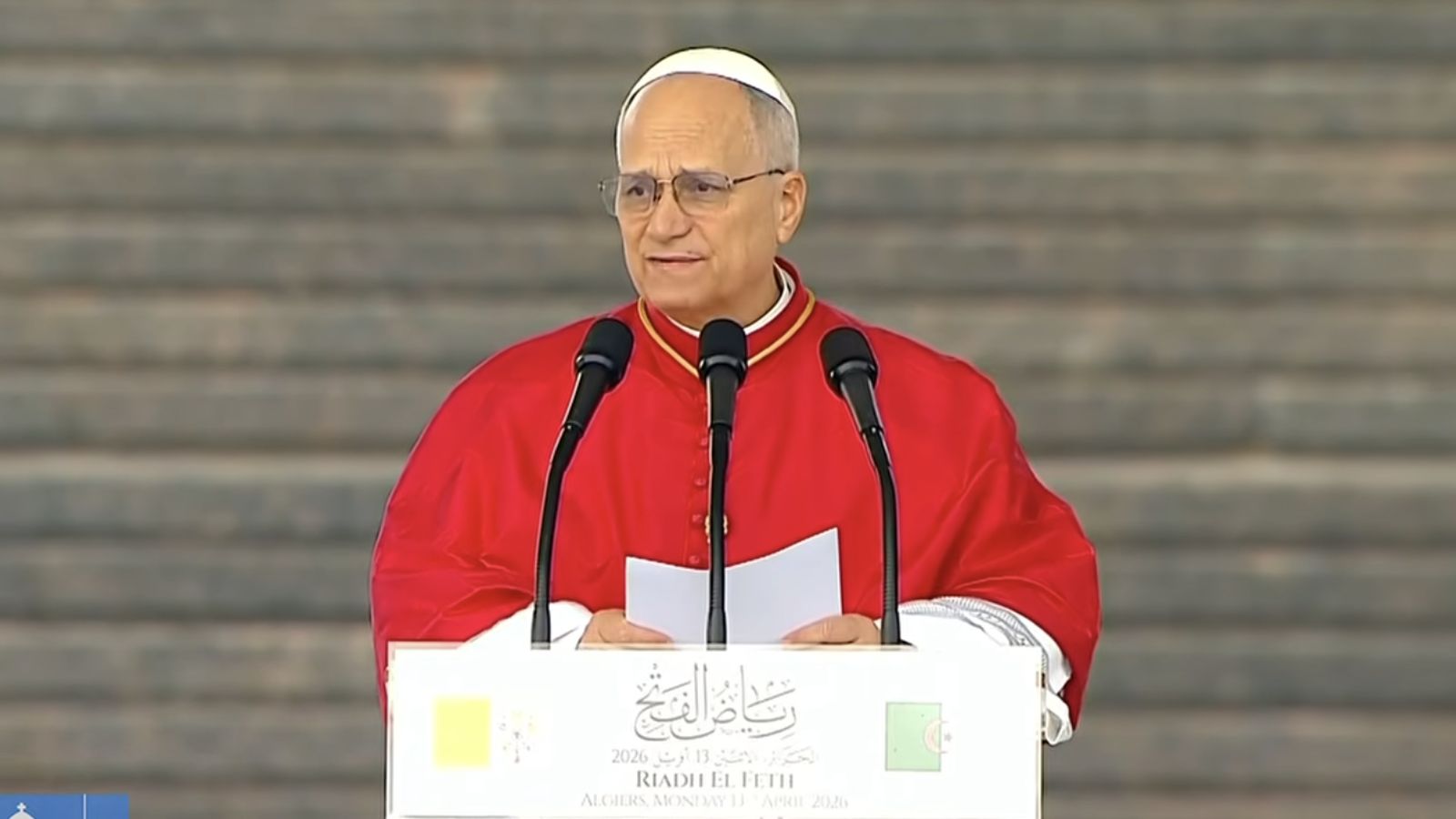Primer discurso del Papa en Argelia