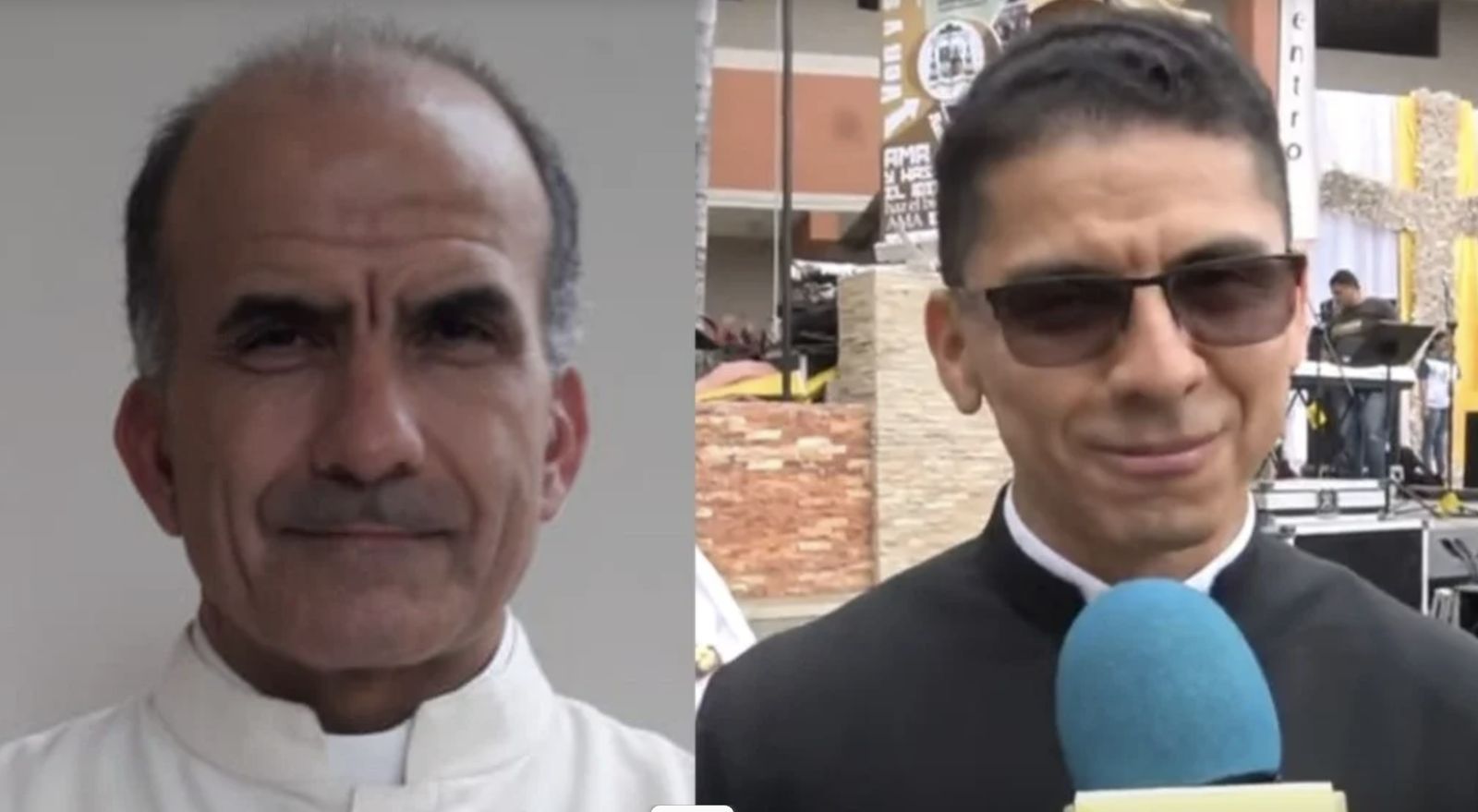 Los sacerdotes Alfonso Avilés y Pedro Anzoátegui