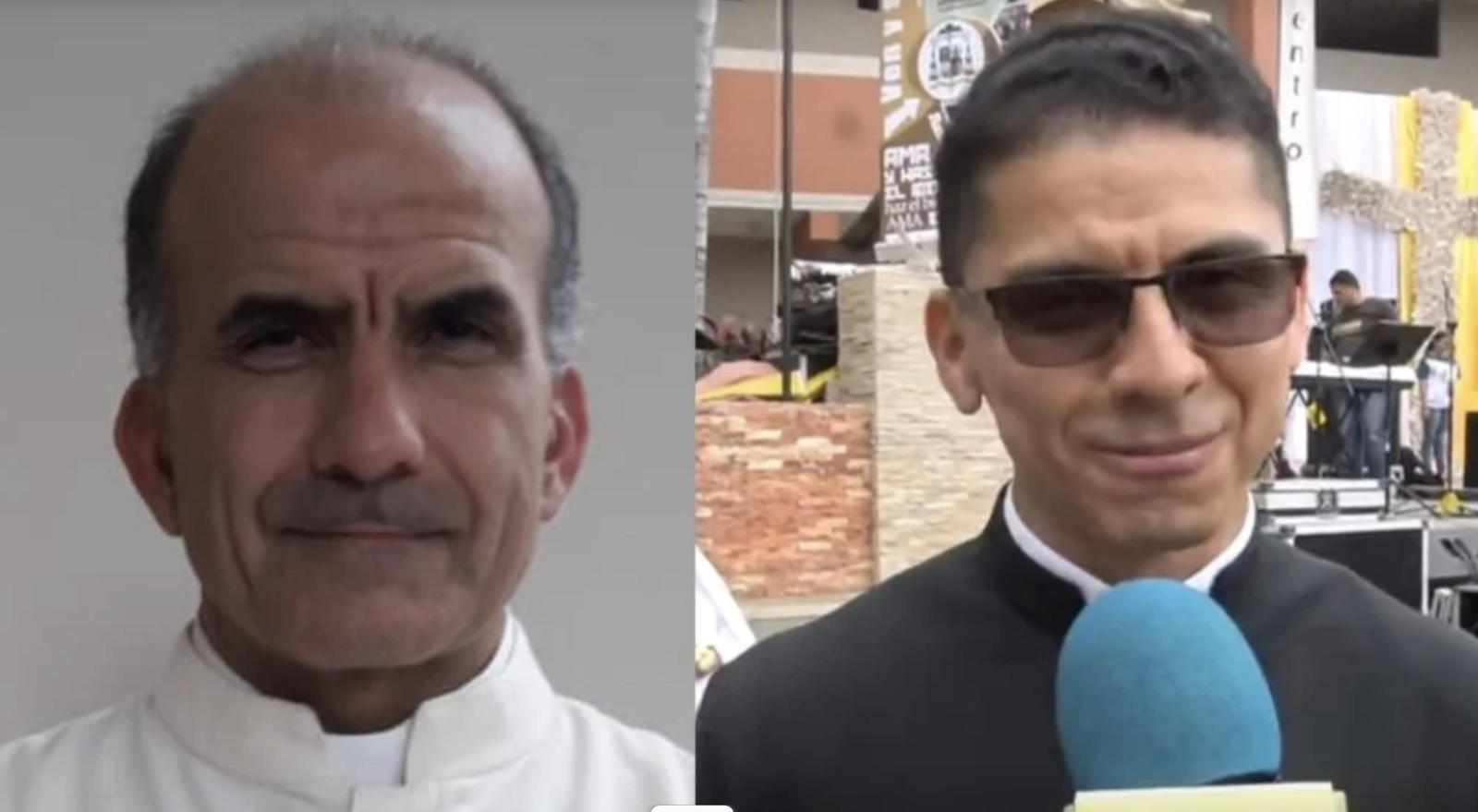 Los sacerdotes Alfonso Avilés y Pedro Anzoátegui