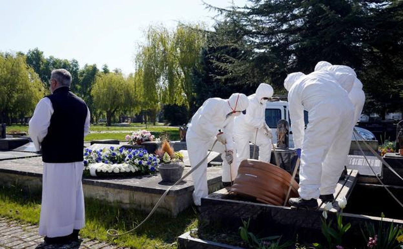 Entierro en tiempos de coronavirus
