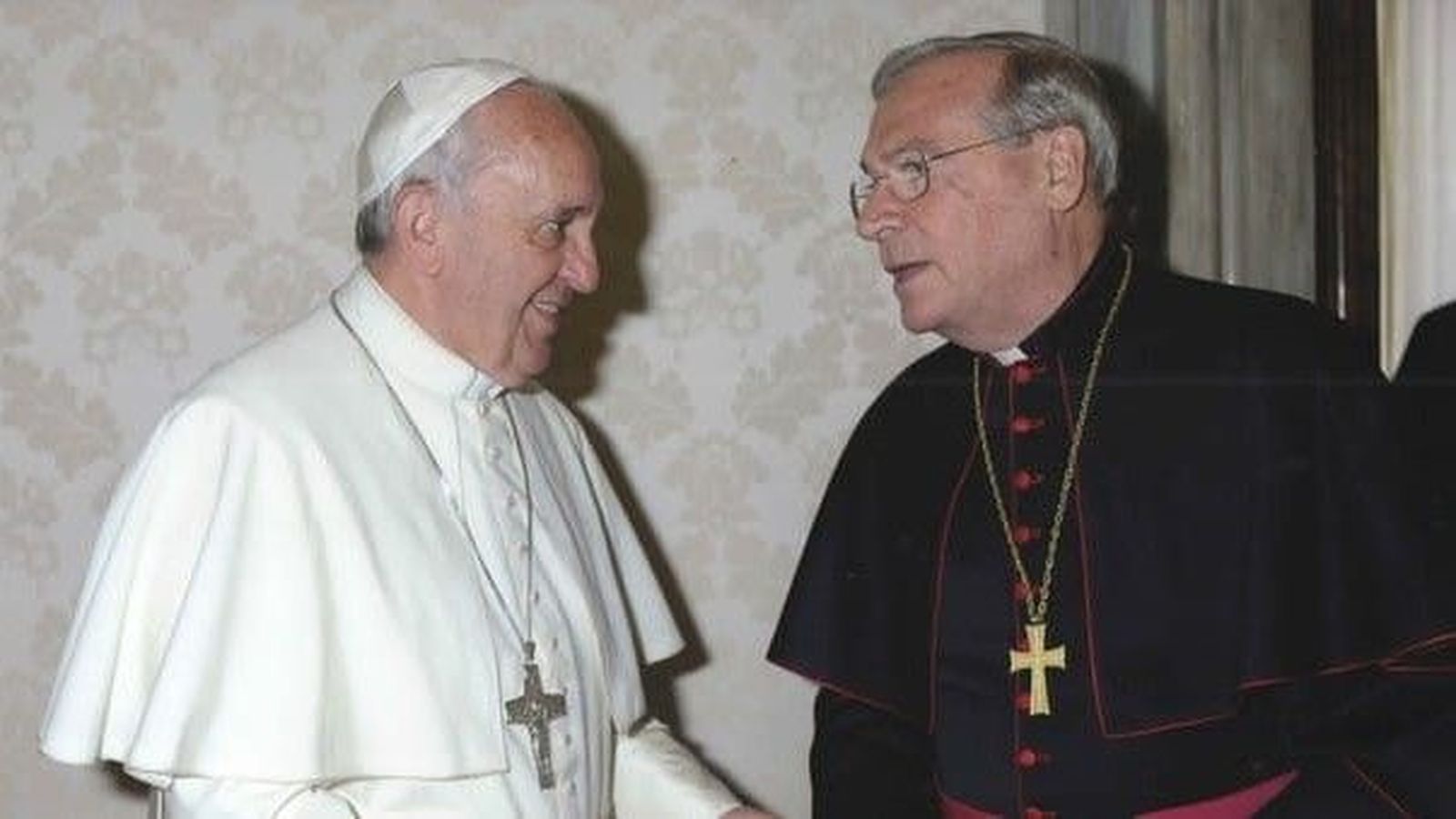 Agostino Marchetto, con el Papa Francisco