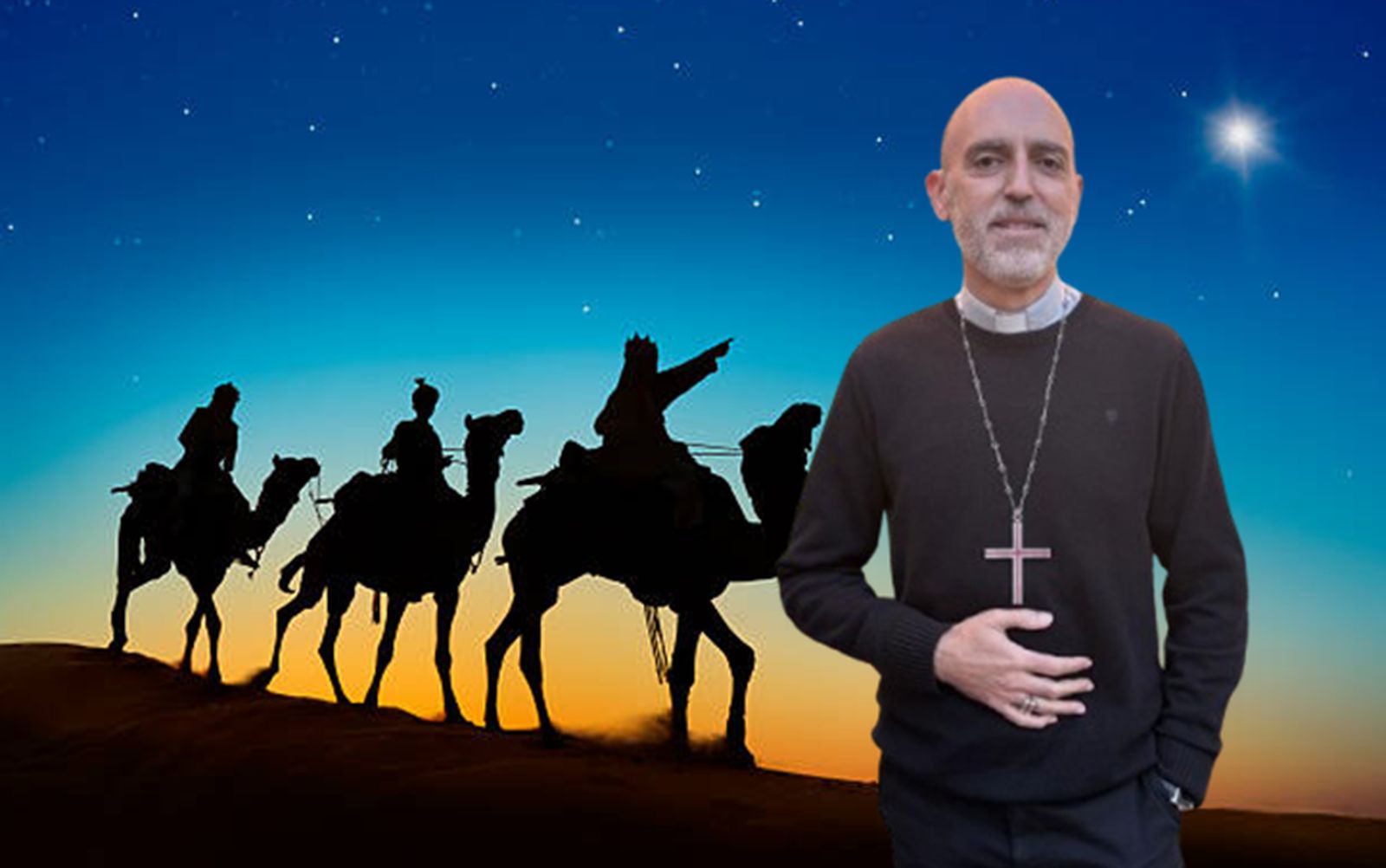 El obispo Xabier se dirige a los Reyes Magos