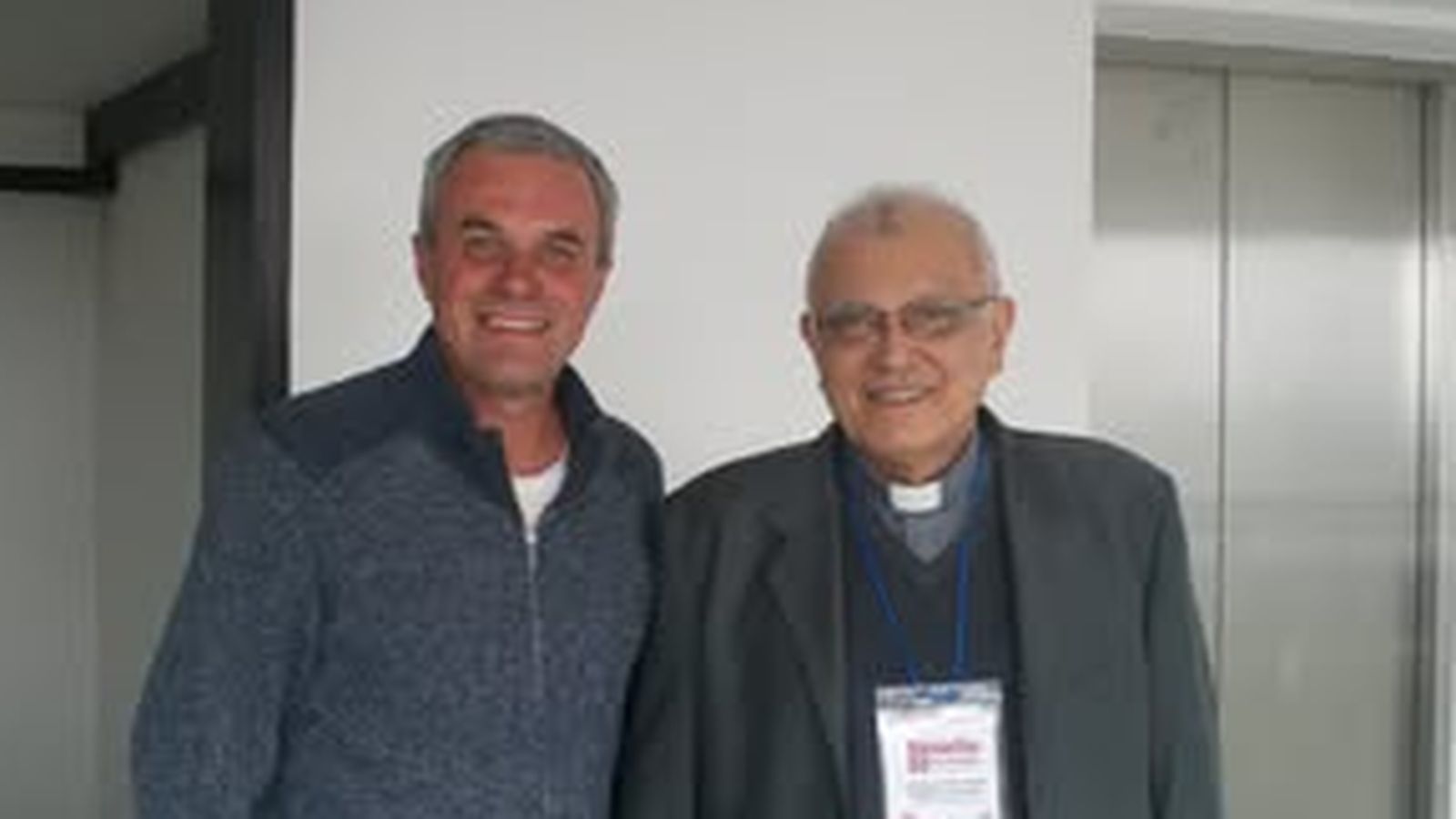 Cardenal Porras y Morsolin en Bogota en abril de 2019