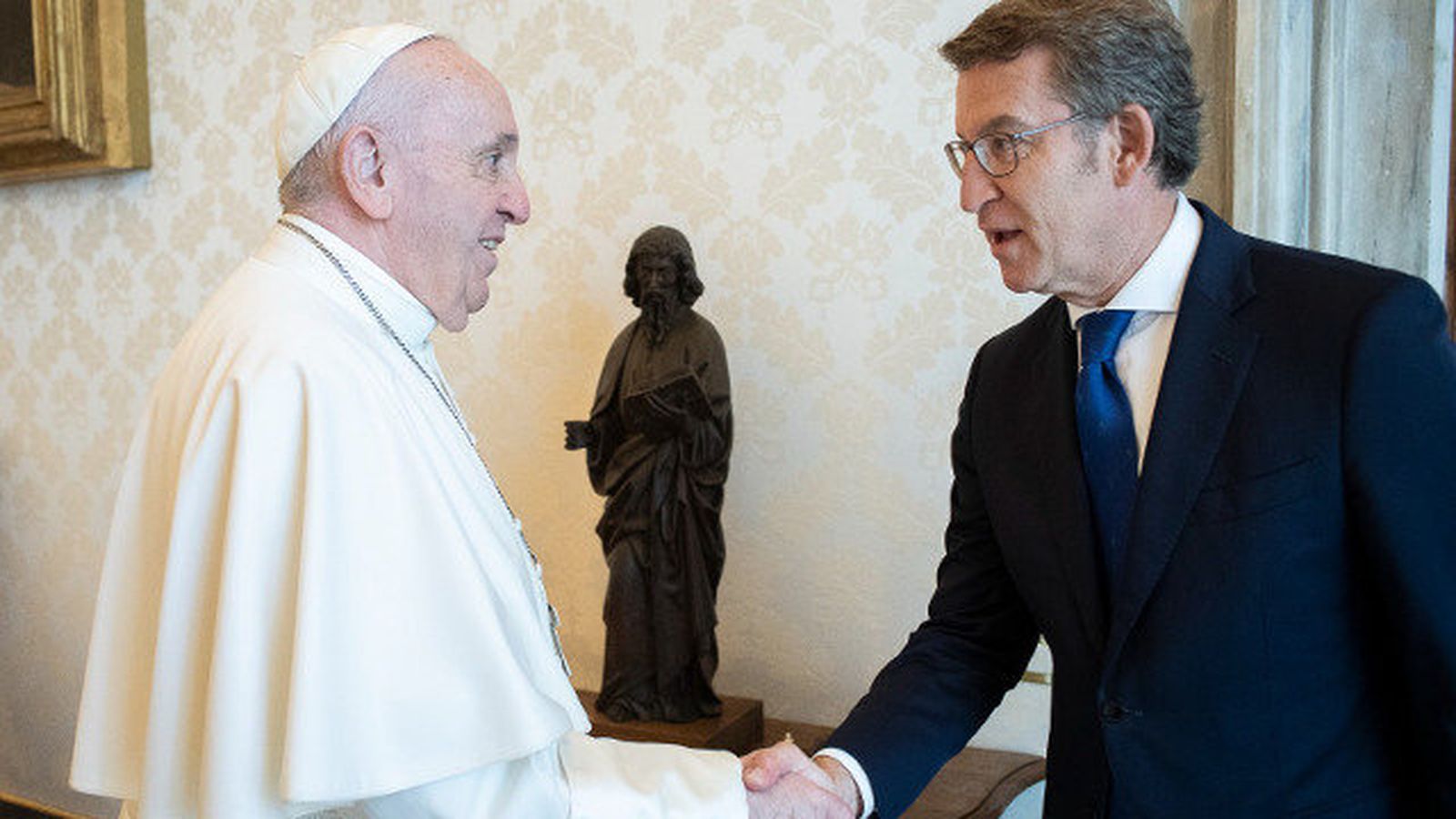 El papa Francisco y Alberto Núñez Feijóo