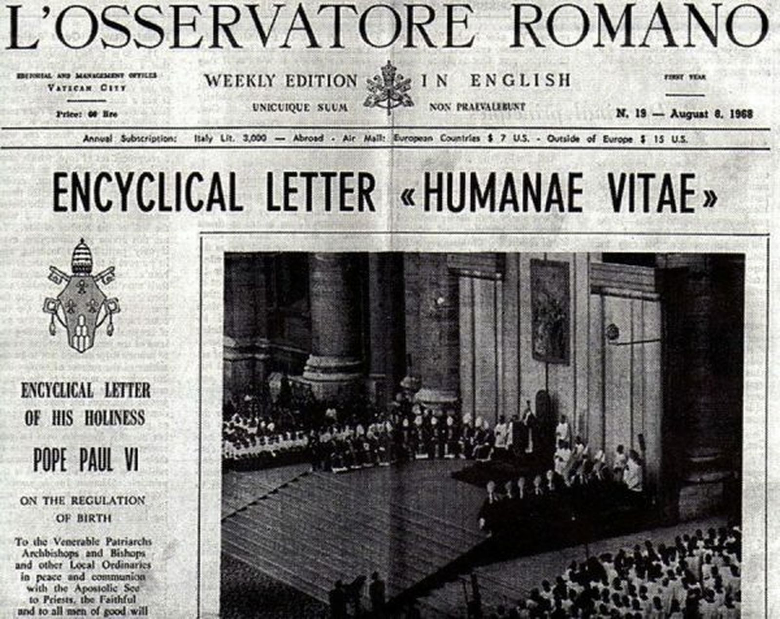 La polémica Humanae Vitae