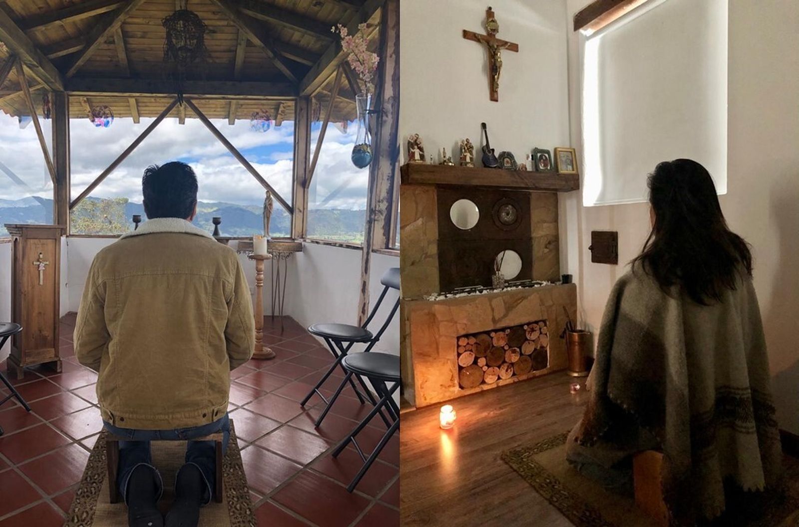 Ramiro y Gladis mezclan su oración con las labores del campo