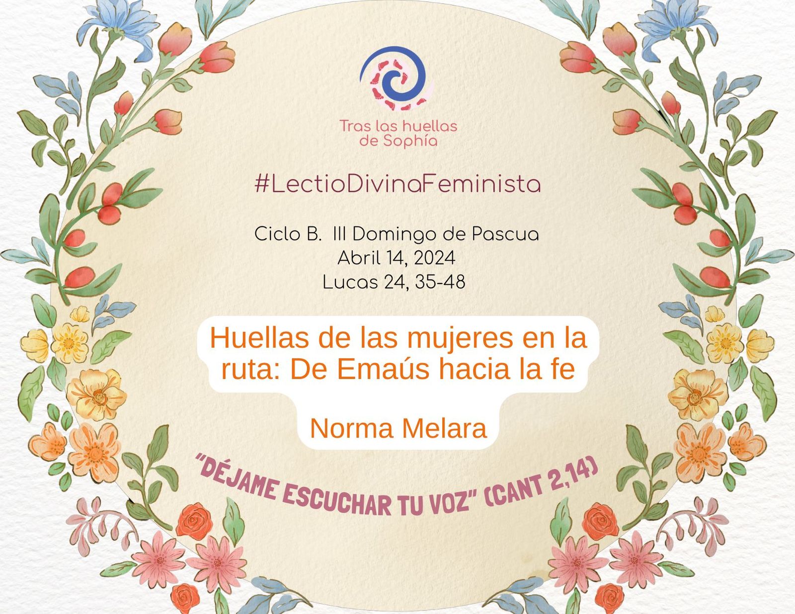 Huellas de las mujeres en la ruta: De Emaús hacia la fe