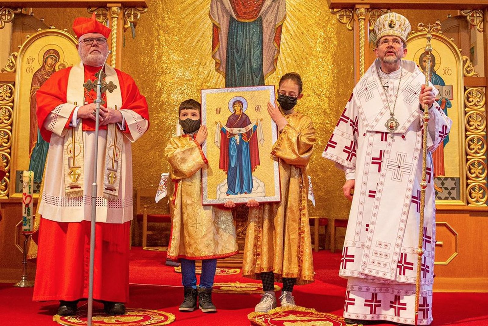 El cardenal Marx y el arzobispo ucraniano