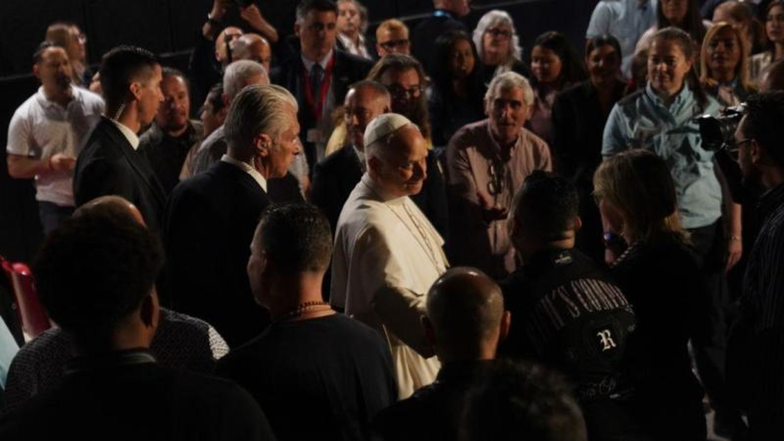 Leoó XIV visita el centro penitenciario Brians 1. Junio de 2026