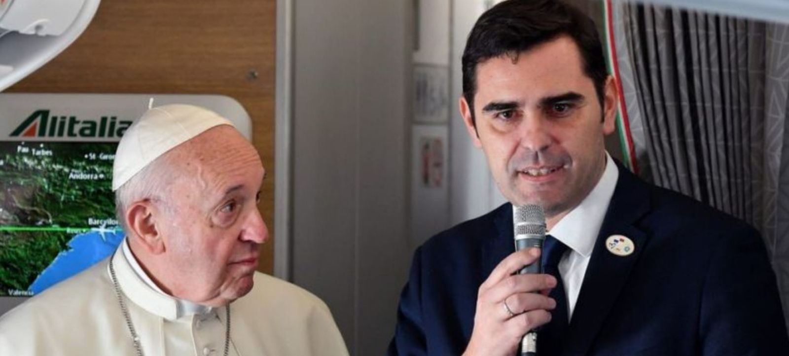 El Papa y Alessandro Gisotti