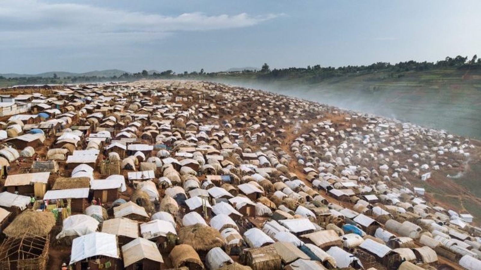 Campo de desplazados internos. R. D. del Congo