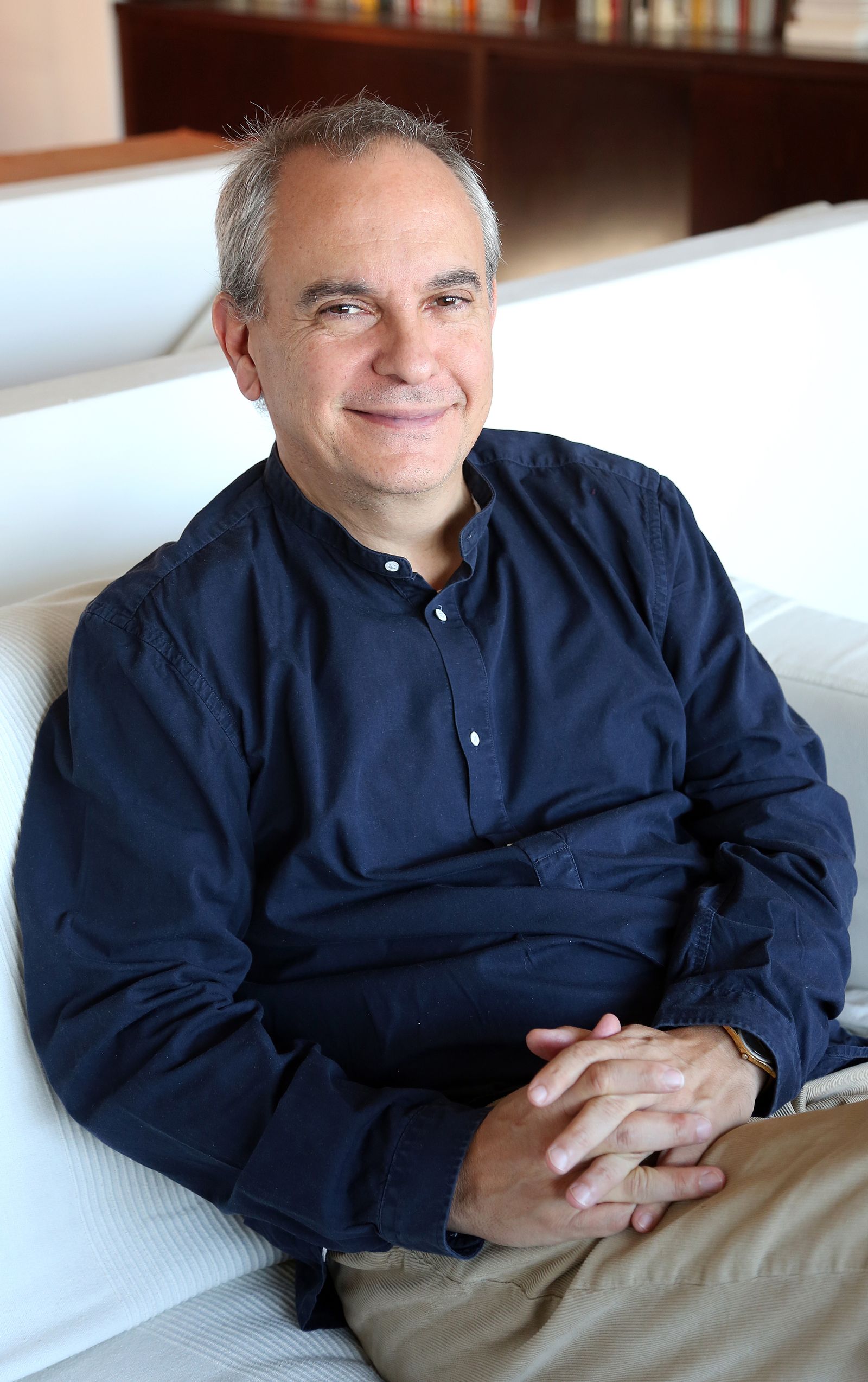 Pablo d’Ors, en su casa de Madrid.