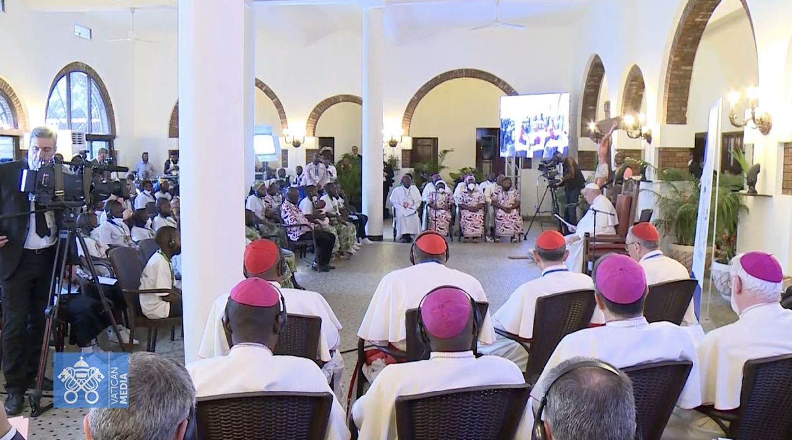 El encuentro en la Nunciatura de Kinshasa