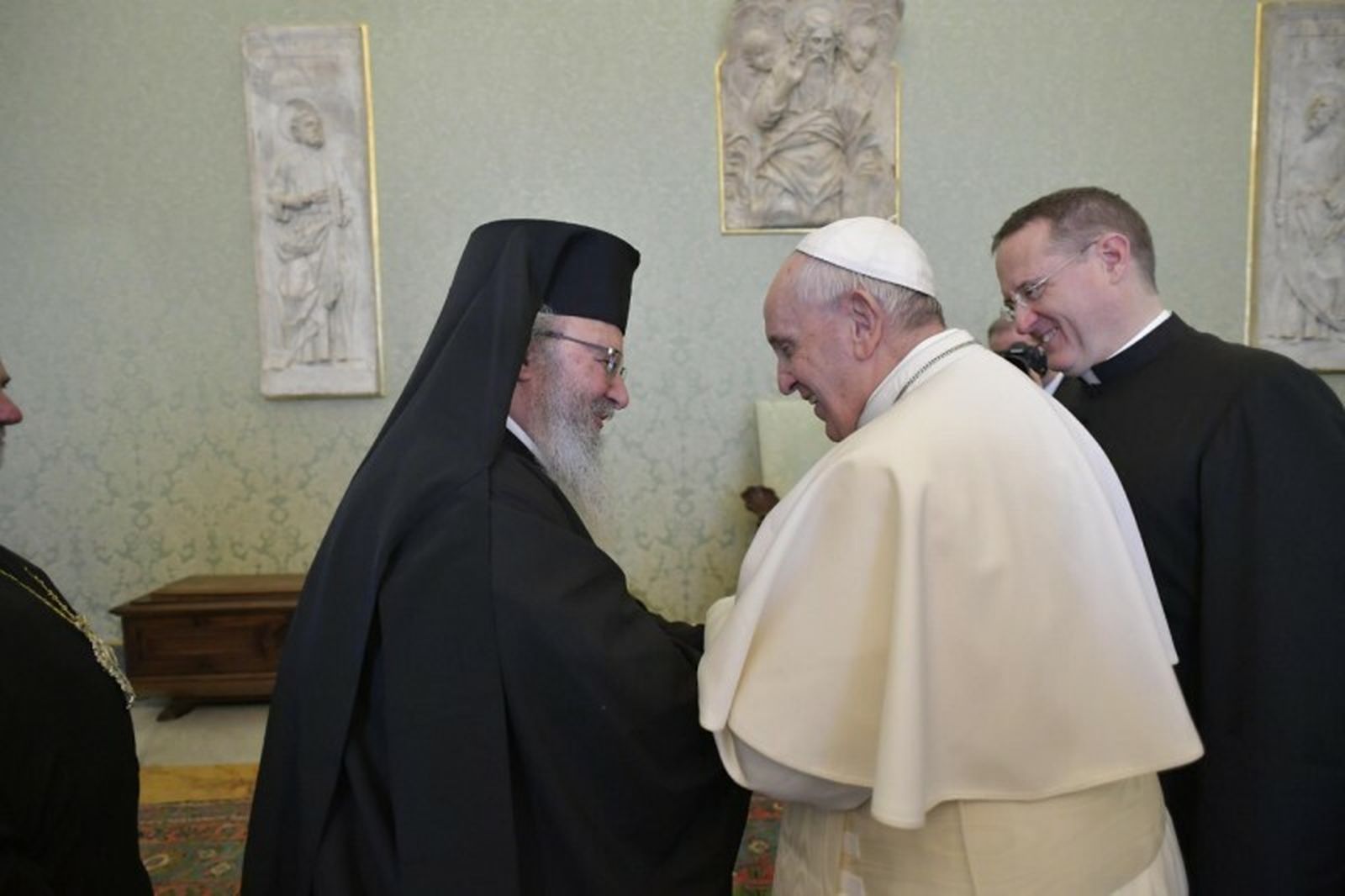 El Papa, con los ortodoxos griegos