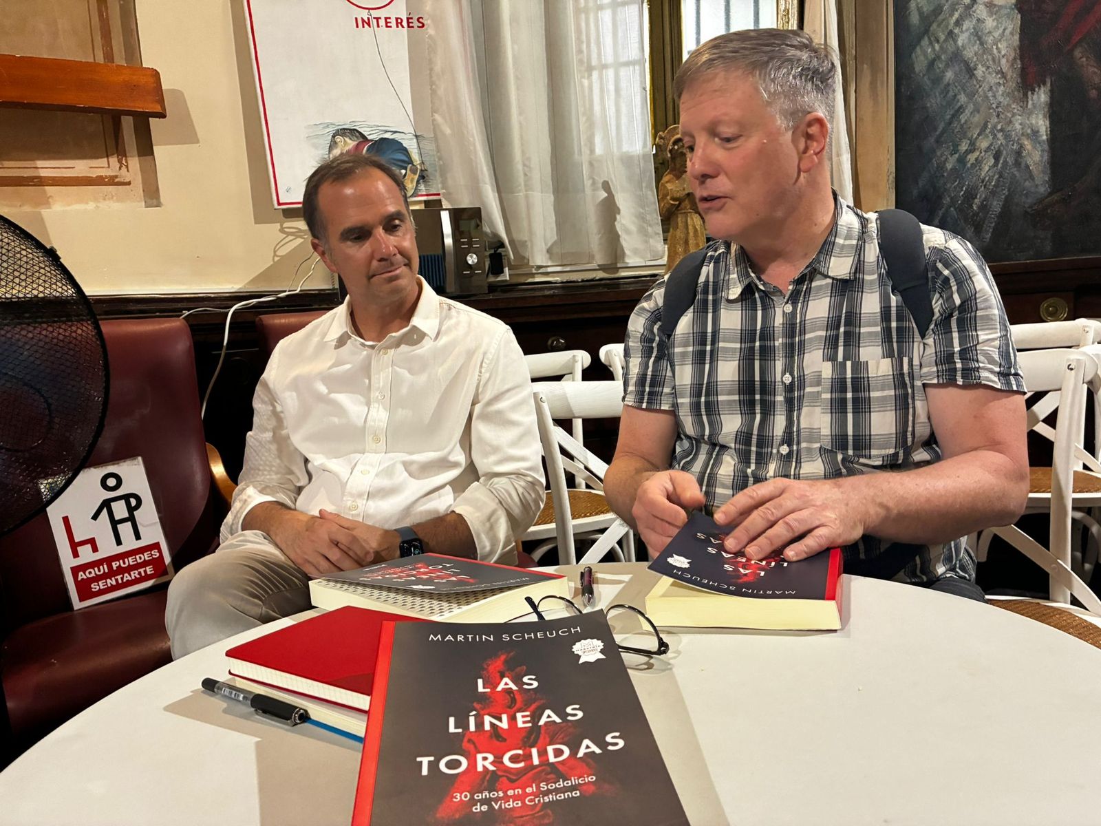 Martin Scheuch, con Raúl Tola