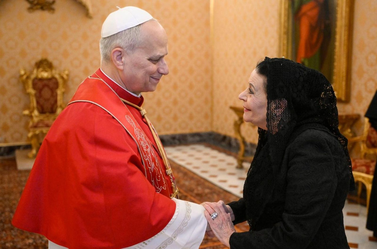El Papa con la Presidenta de la República de Malta, Myriam Spiteri Debono