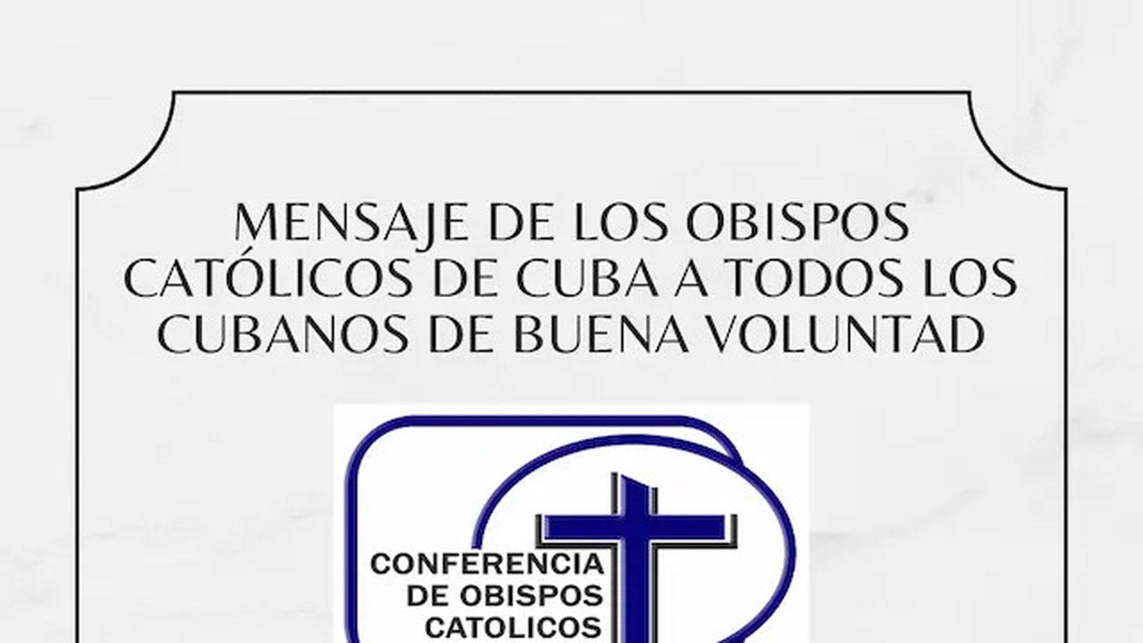 Mensaje de los obispos cubanos