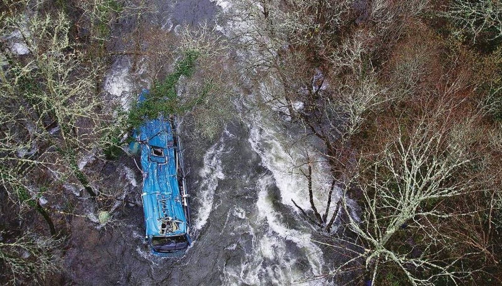 El autobús siniestrado